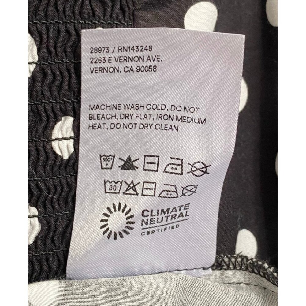 Reformation Michaela Organic Cotton A-Line Long Sleeve Mini Dress - Picture 8 of 8